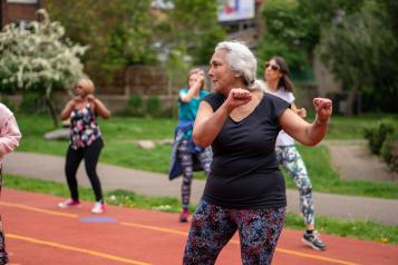 older people exercising