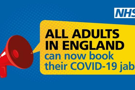 All adults in England can now book their COVID-19 jab